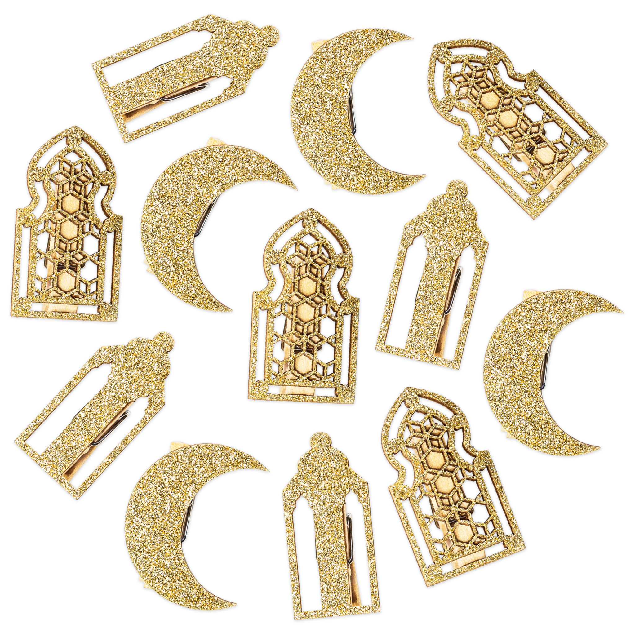 12-ramadan-motivklammern-holz-gold-papierdrachen