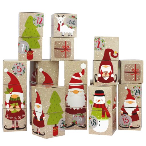 Adventskalender Schachteln - Motiv Wichtel
