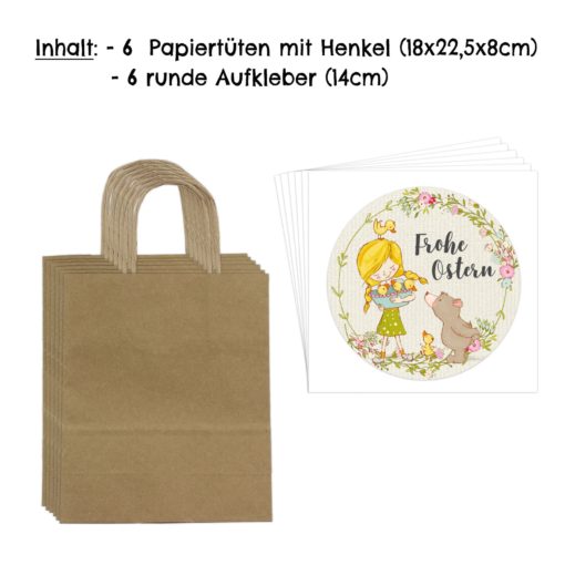 XXL Ostertüten - braun-packpapier – Bild 3