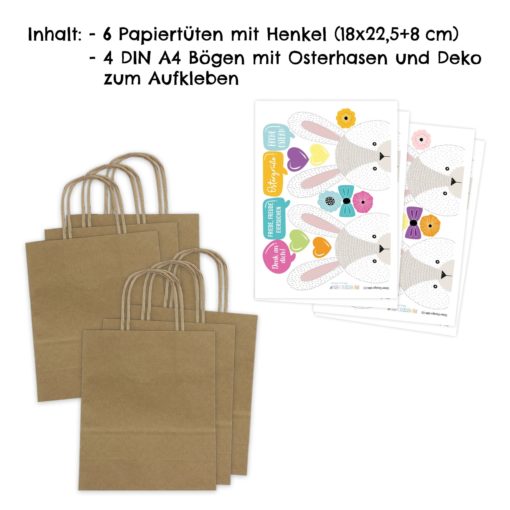 XXL Ostertüten - Hasengesicht – Bild 2