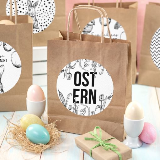 XXL Ostertüten - braun-schwarz-weiss – Bild 4