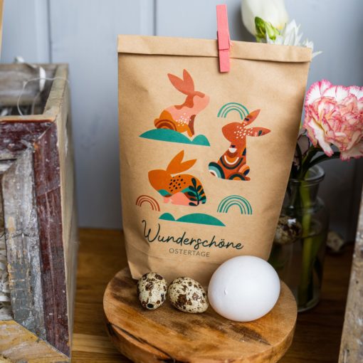 Tüten bedruckt mit Ostermotiv - Boho – Bild 4