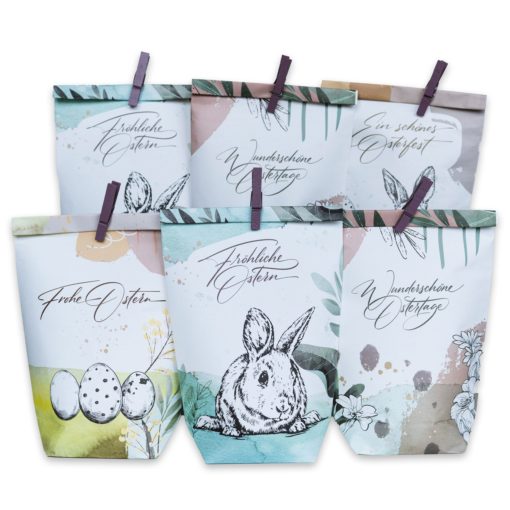 Tüten bedruckt mit Ostermotiv - Modern