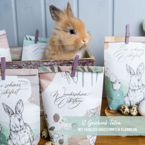 Tüten bedruckt mit Ostermotiv - Modern – Bild 3